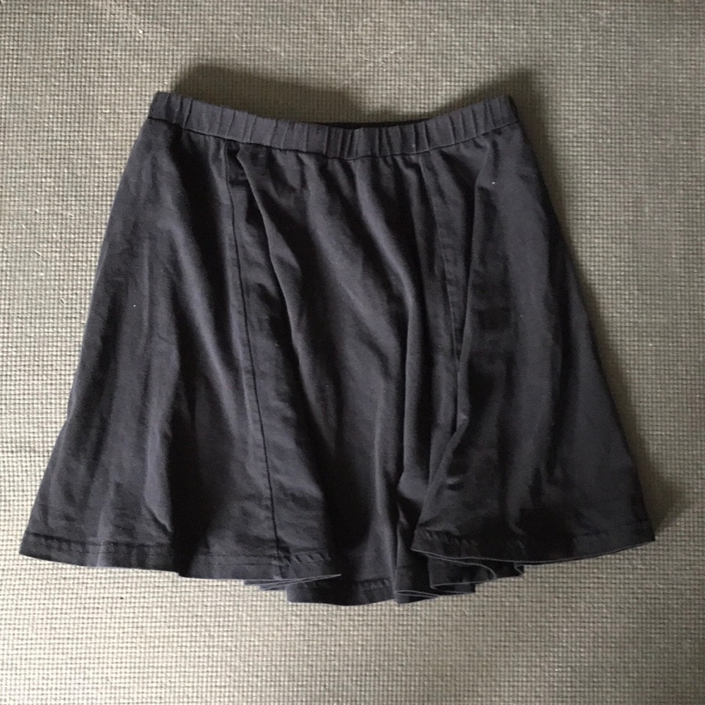 Black short skirt